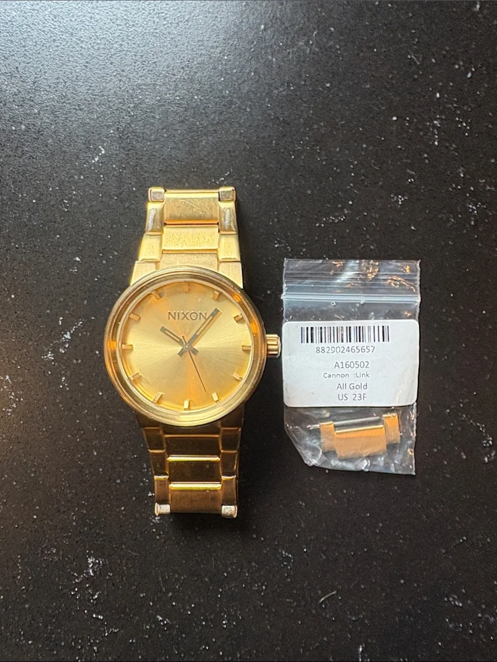 Nixon All-Gold Men's Metal Bracelet Watch